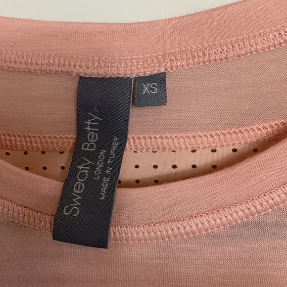 Sweaty Betty Breeze Running Top Pink Size XS - Picture 10 of 11